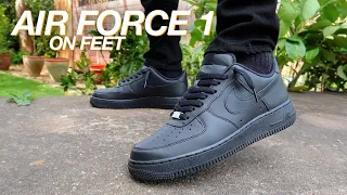 NIKE Air Force 1 Black Review | On Feet | WORTH IT??