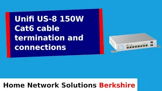 Ubiquiti Unifi US-8 150W - Cat6 cable termination and connection