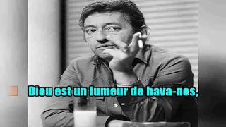 KARAOKÉ Serge Gainsbourg & Cath  Deneuve  Dieu Est Un Fumeur De Havanes Guide Vocal S  Gainsbourg