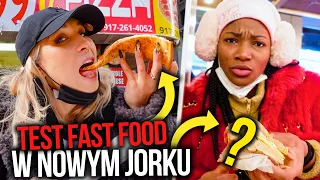 🍕 Testujemy typowe FAST FOODY z Nowego Jorku! 🌭| Agnieszka Grzelak Vlog i Osi Ugonoh