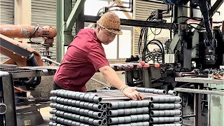 The process of mass production of leaf springs, a remarkable automotive parts manufacturer