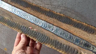 Flux Core Welding with Back Gouge