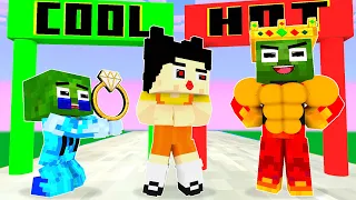 Monster School : Baby Zombie x Squid Game Doll Love Run Challenge #3 - Minecraft Animation