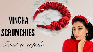 Como hacer una Vincha / diadema Scrumchies