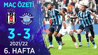 Beşiktaş 3-3 Adana Demirspor MAÇ ÖZETİ | 6. Hafta - 2021/22