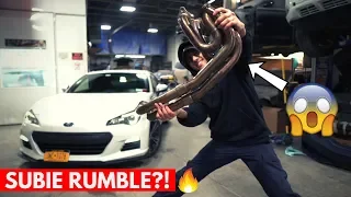 BRZ UEL HEADER INSTALL! (SO LOUD!)