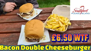 Double Bacon Cheeseburger at Southport Pleasureland