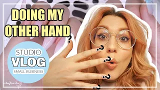 NAIL STUDIO VLOG #14 | Watch me do my other hand! | Nail structure | Gel Nails | Watch me work