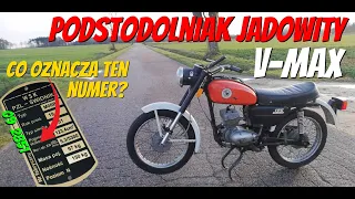 WSK 125 V MAX Co oznacza tajemniczy numer na tabliczce? Podstodolniak Jadowity