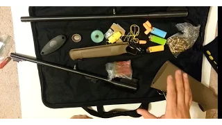 Cheap backpacking/camping/bugout gun with mini survival kit in stock - 3 calibers in 1!