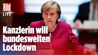 🔴Corona: Merkel will einen neuen harten Bundes-Lockdown | BILD Live