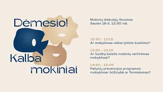 Dėmesio! Kalba mokiniai | Mokinių diskusijų forumas