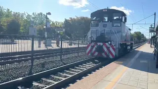 The Caltrain Switcher Going By Mountain View Station in Mountain View California