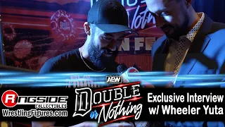 Wheeler Yuta Sees His NEW AEW Ringside Collectibles Exclusive Figure at AEW Double or Nothing 2023!