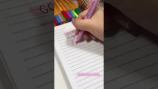 IDEIAS DE TÍTULOS Fáceis e Rápidos sem Lettering e sem Brush Pen | Marca Texto e Caneta 😜 #shorts