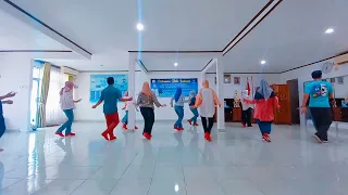 Ter Corla Corla Line Dance / Demo by IIK PDAM Tirta Musi Palembang