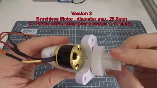 Project: 3D Printed RC Tank different types of motors