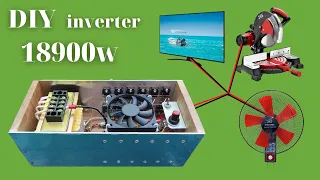 How to make a simple inverter 18900w, 24 transistor d718, No IC