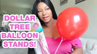 DOLLAR TREE BALLOON STANDS / DOLLAR TREE BALLOON DECORATIONS  / EASY BALLOON STAND / DIY DOLLAR TREE