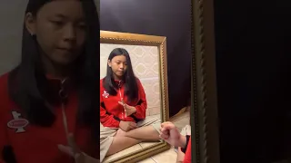 Jangan Ngaca! Ini yang terjadi ada Hantu #shorts Nasya kaila Nazifah