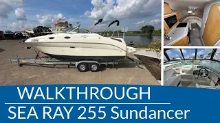 Walkthrough Sea RAY 255 Sundancer | Schepenkring jachtmakelaars | Krekelberg Nautic