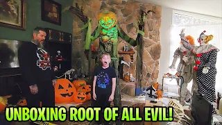 Unboxing | Setting Up New Root of All Evil Halloween Animatronic!