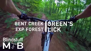 Mountain Biking Green's Lick in Bent Creek, NC | Fast & techy, one of the most fun trails ever