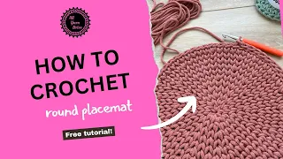 Crochet Round Placemat Tutorial: Mastering the Waistcoat Stitch with Cotton Braided Cord