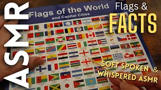 ASMR Flags, Capitals PART 2 (& lots of random facts to help you sleep!) 💤😴