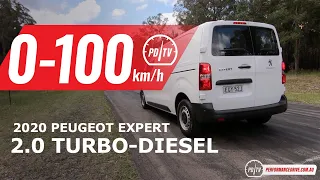 2020 Peugeot Expert 150 HDI 0-100km/h & engine sound