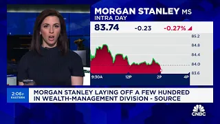 Morgan Stanley laying off a few hundred in wealth-management division