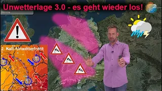 Unwetterwarnung 3.0! Es geht bald wieder los! Aktuelle Sonnen- & Unwettervorhersage 27.06.-04.07.!