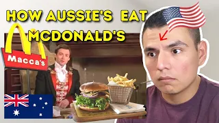American reacts to McDonald's VS MACCA'S In Australia