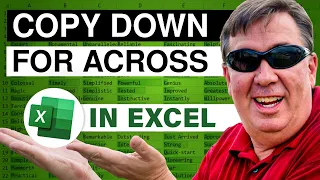 Excel - Dueling Excel - Copy Down for Across: - Episode 1298