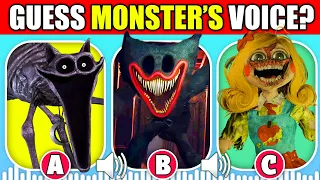 Guess the Monster's Voice | Poppy Playtime chapter 3 + The Smiling Critters Jumpscares | Catnap