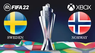 FIFA 22 - Sweden vs. Norway - UEFA Nations League - Full Match XBOX Gameplay - HD