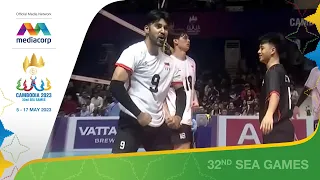 Philippines 0-3 Singapore | Men's Group Stage - Volleyball | SEA Games Cambodia 2023