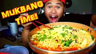 THE BEST SPICY CHEESY RICE CAKES I'VE MADE YET! | Mukbang & Recipe