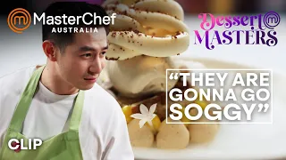 Reynold Poernomo Chokes in the Relay | MasterChef Australia Dessert Masters | MasterChef World