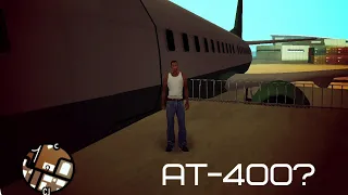 Где найти в Grand Theft Auto: San Andreas, большой самолёт "АТ-400" в начале игры?