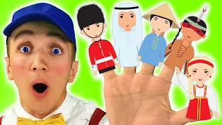 Finger Family Nationalities Song for Kids 2 | Super Simple Nursery Rhymes. Sing Along With Tiki.