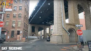 Flurries Drive Dumbo & Brooklyn Bridge Park Brooklyn NY | NYC 4K | GO SCENIC