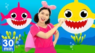 Baby Shark + More Kids songs with lyrics - HahaSong