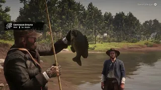 If Arthur catches the legendary fish, Kieran will react to it