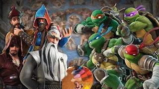 Artists vs TMNT. Epic Rap Battles of History [Fortnite Edition]