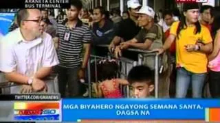 NTG: Mga biyahero ngayong Semana   Santa, dagsa na