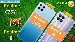 Realme C25y vs Realme 8i 4G  || Detailed-Comparison, Antutu, camera etc 🔥Winner is?
