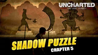 Uncharted: The Lost Legacy - Solving Shadow Puzzle in 10 Moves (Shadow Theater Trophy Guide)