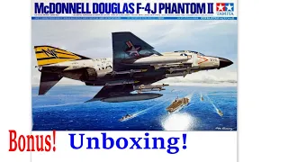 Tamiya 1/32 McDonnell Douglas F-4J Phantom II, Unboxing