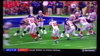 Tom Brady gets hammered in Super Bowl XLII